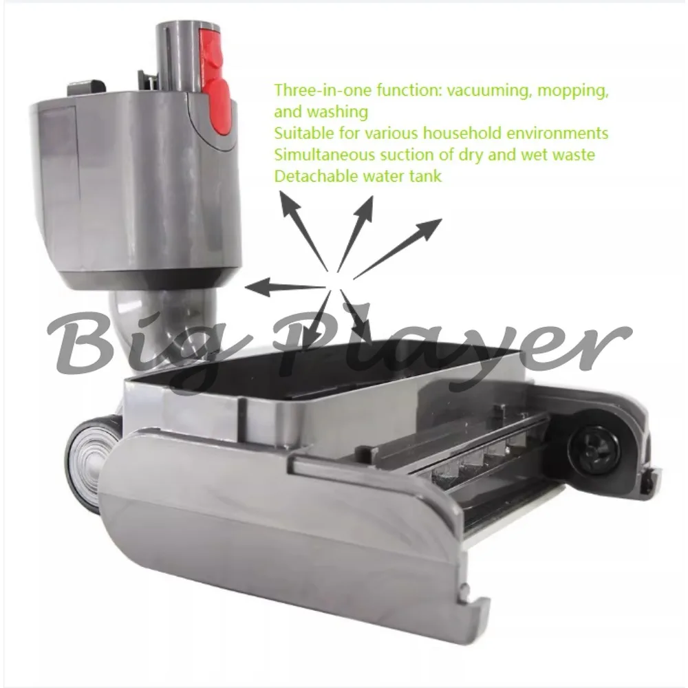 

The electric mop head of the vacuum cleaner suction and mopping machine V7V8V10V11V15 the floor scrubber head are dry and wet