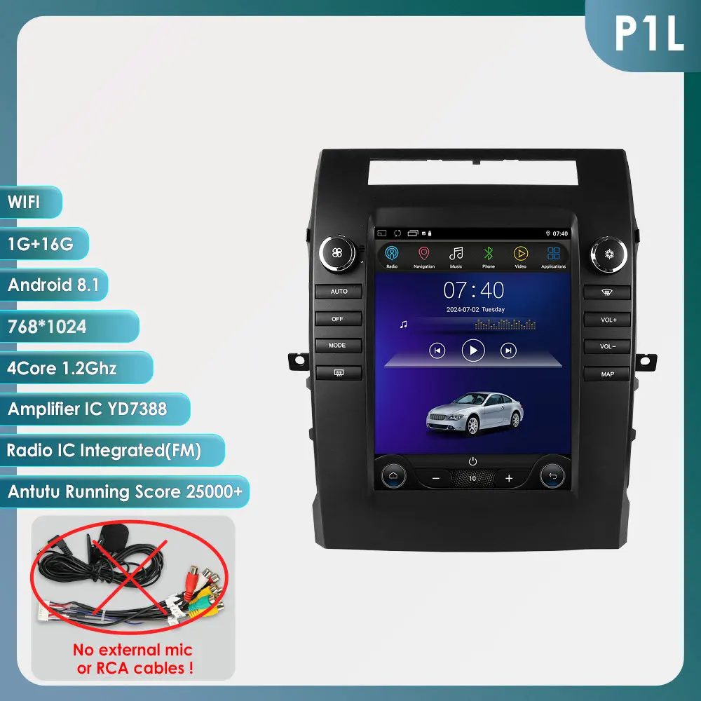 Hizpo Voor Tesla Stijl Autoradio Voor Toyota Verso Corolla 2004-2009 2006 Carplay 4G GPS Autoradio multimedia 2din Android Auto BT
