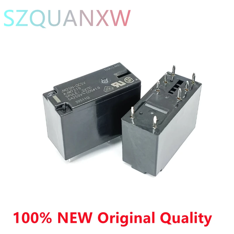 5PCS/lot Relay JW2SN-DC24V DC12V 8PIN/5A/250VAC JW1FSN JW1SN-DC24V DC12V 5PIN/10A/250VAC