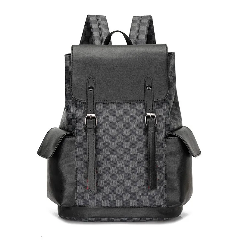 

Retro backpack, new spring style, PU material, men's casual backpack, large capacity, multi-functional, student backpack