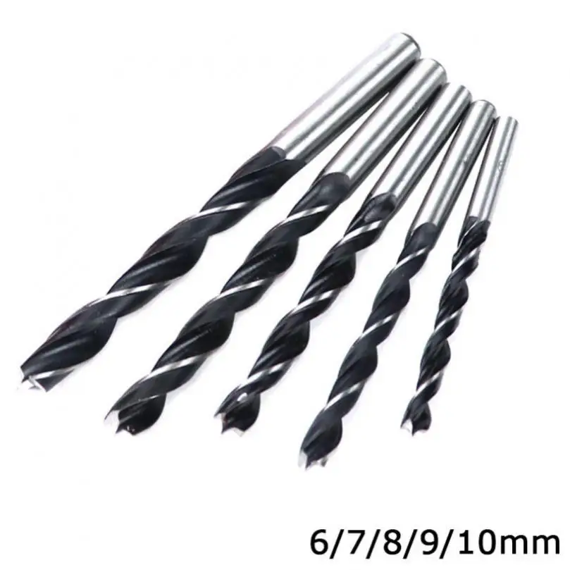 5pcs Punch Locator Auxiliary Tool Drill Bit Auxiliary Woodworking Tools Twist Drill Bits Drilling Dia 6/7/8/9/10mm Drill Bit