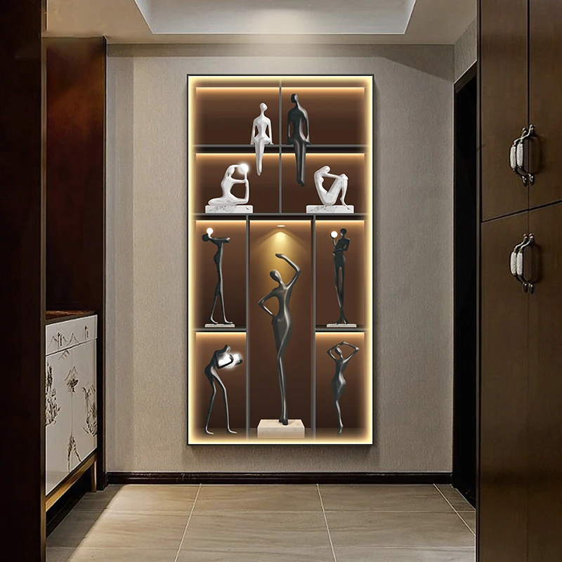 

Geometric Abstract Lamp Mural Home Accessories Wall Lamp Decoration Room Night Light Led Wall Indoor Living Room Decoration
