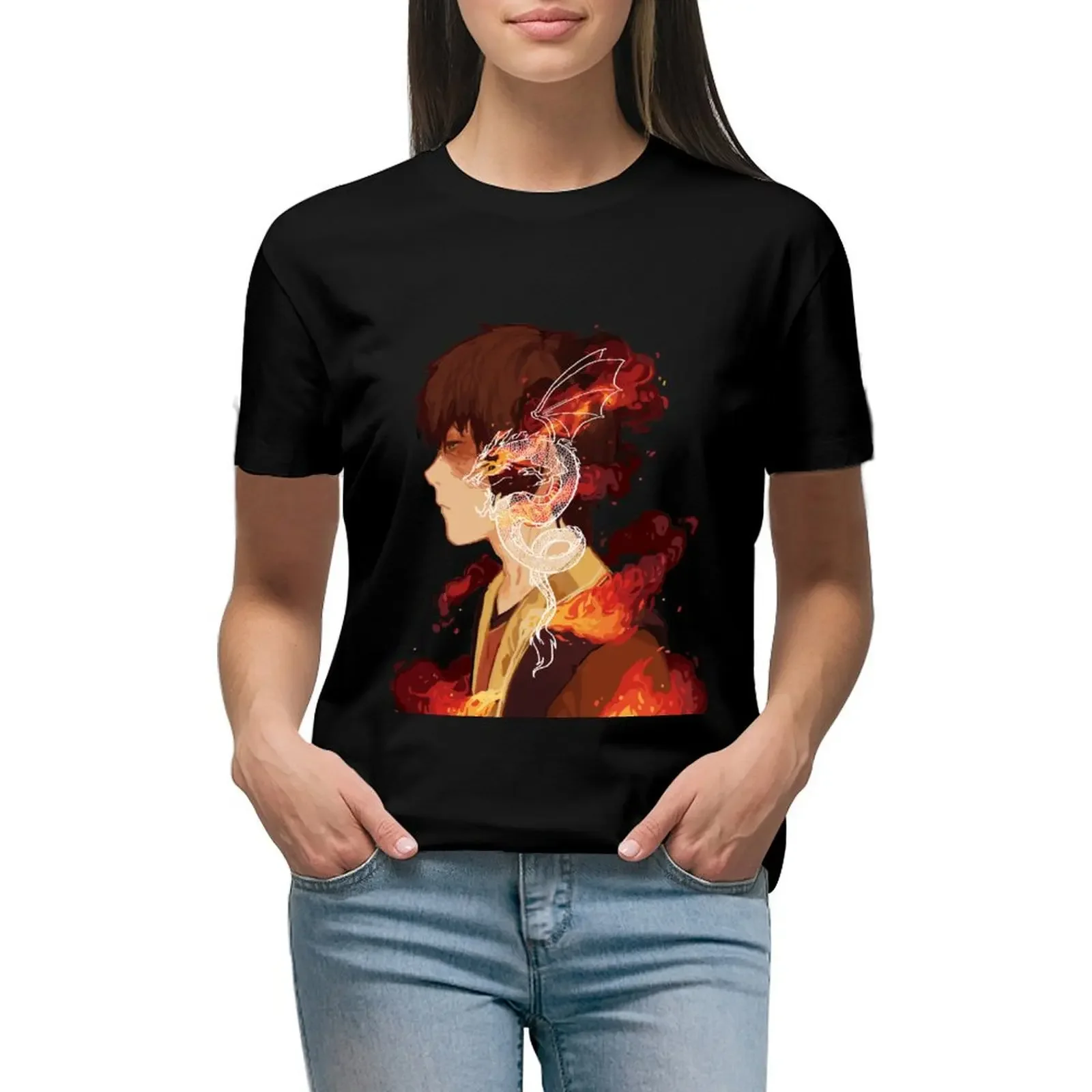 

Zuko T-Shirt animal print shirt for girls Blouse graphics t-shirts for Women graphic tees funny