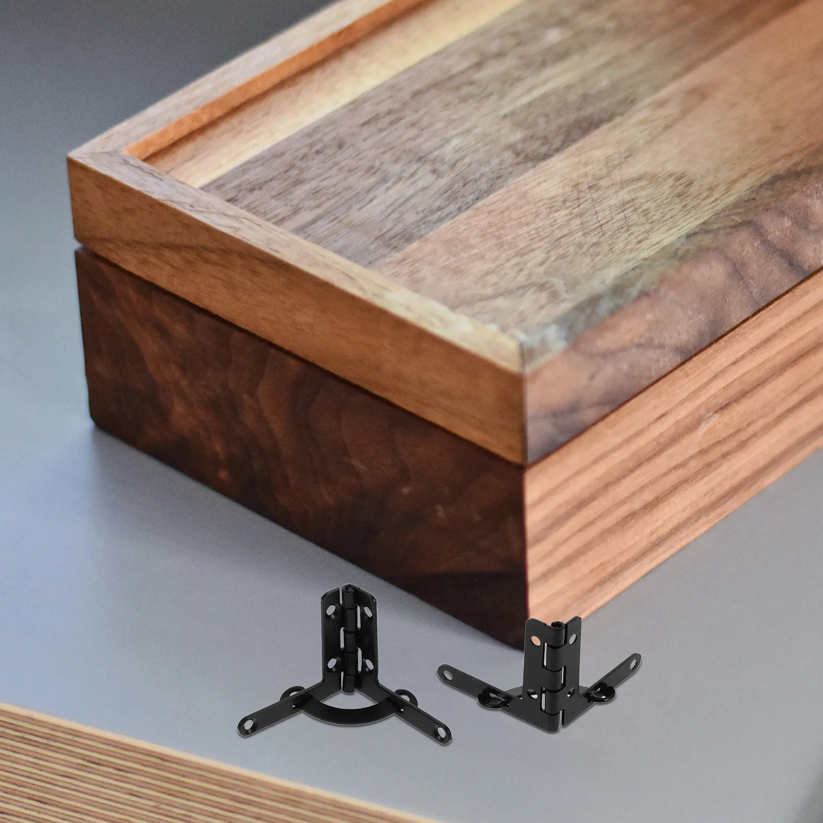 

10Pcs Precision Box Hinge Smooth Finish Hinge for Jewelry Box Storage Chest Case Decorative Hinges Furniture Hardware