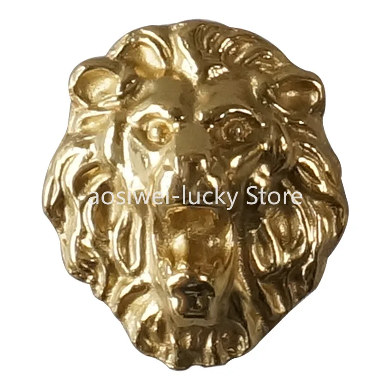 

Brass Lion Head Drawer Cabinet Door Handle Creative Wardrobe Caddy Jewelry Box Knob Pull Pure Copper Furniture Decor Hardware