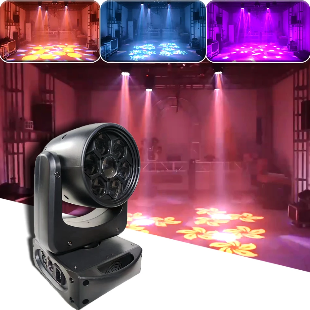 NEW DJ Party Lighting 150W LED Moving Head High Bright Mobile Heads Spot Effect For Home Disco Bar Stage Wedding Show 3 prisms