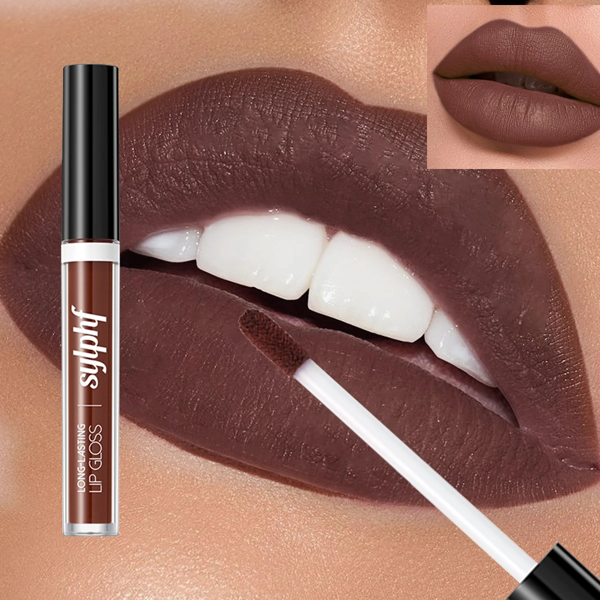 1 stuks waterdichte lipgloss, duurzaam en langdurig, niet gemakkelijk te verwijderen make-up, niet vervagen, niet plakken aan kopjes, niet vlekken