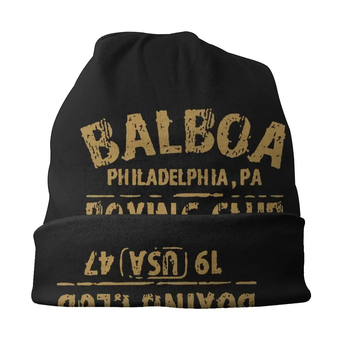 Rocky Balboa Club Gloves 1947 Cap Cool Outdoor Skullies Beanies Hats Male Adult Spring Warm Multifunction Bonnet Knit Hat