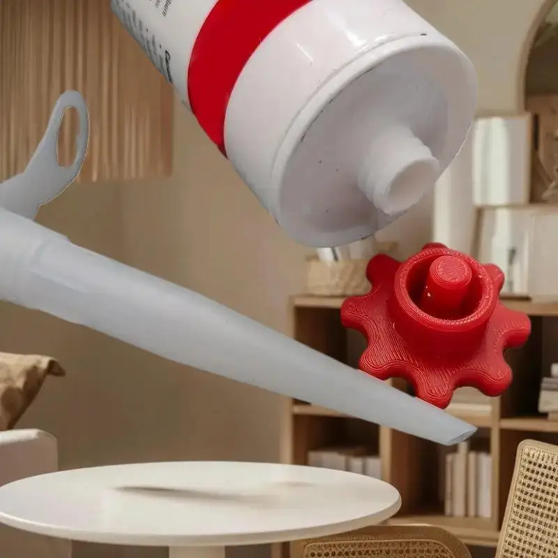 أغطية Count Orange Stickfast - أغطية بلاستيكية غير قابلة للكسر لزجاجات الغراء العادية، أدوات زخرفية سهلة الحمل #2