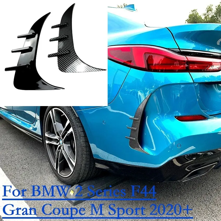 

1 Pair Rear Bumper Splitter Spoiler For BMW 2 Series F44 Gran Coupe M Sport 2020+ Side Air Vent Rear Wind Knife Car Accessories