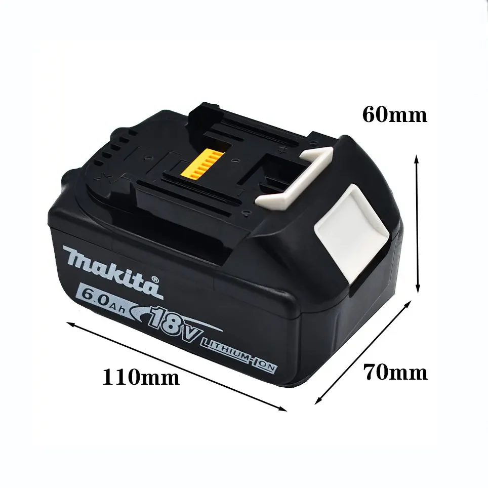 100% Genuine Makita 6Ah/5Ah/3Ah for Makita 18V Battery BL1840 BL1830B BL1850B BL1850 BL1860 BL1815 Replacement Lithium Battery