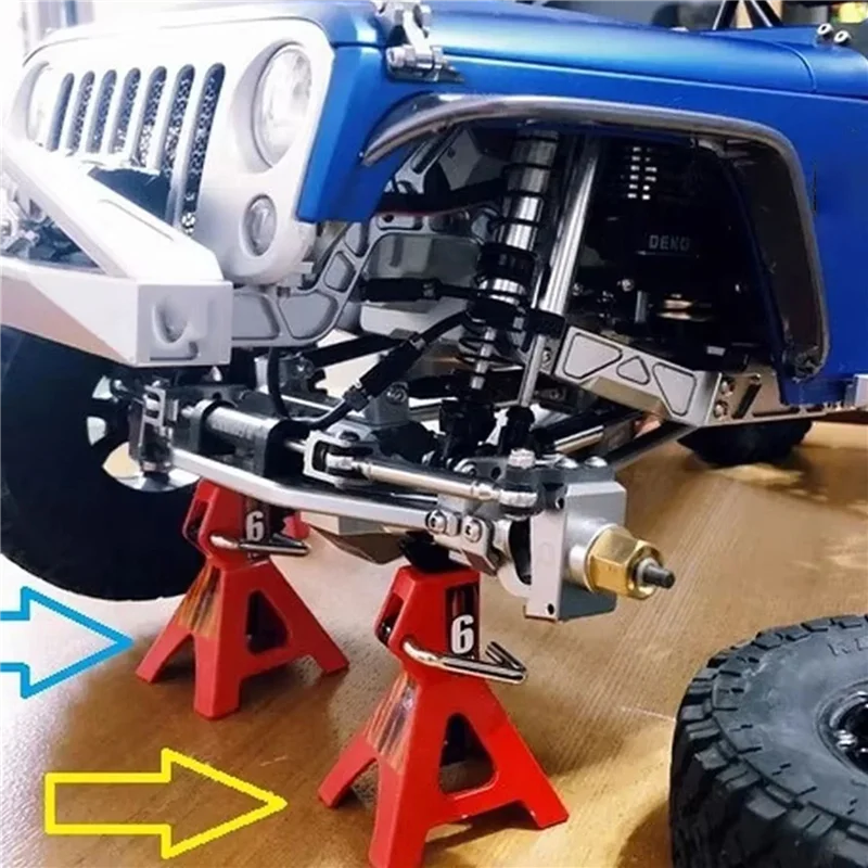 2x 6 ton simulação jack stands elevador par rack para mudança de pneu de caminhão de carro remoto-abli