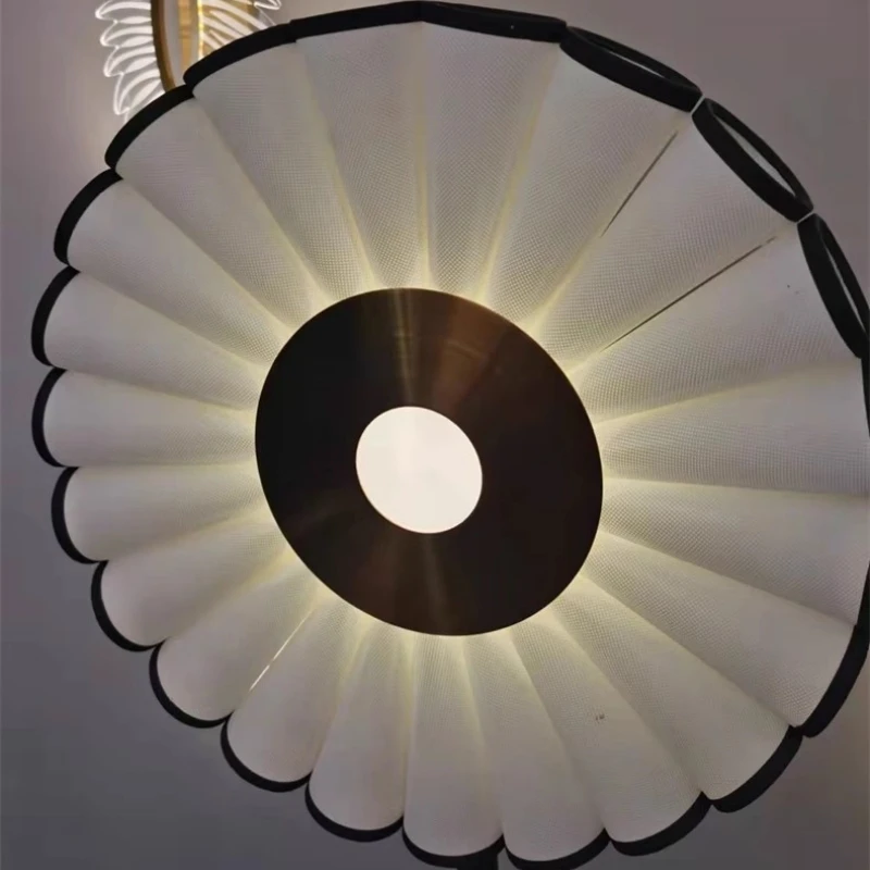 الأمريكية LED الحد الأدنى مصابيح الحائط قاعة الديكور أضواء الإبداعية غرفة المعيشة دراسة غرفة نوم الحديثة مصمم عباد الشمس الشمعدانات