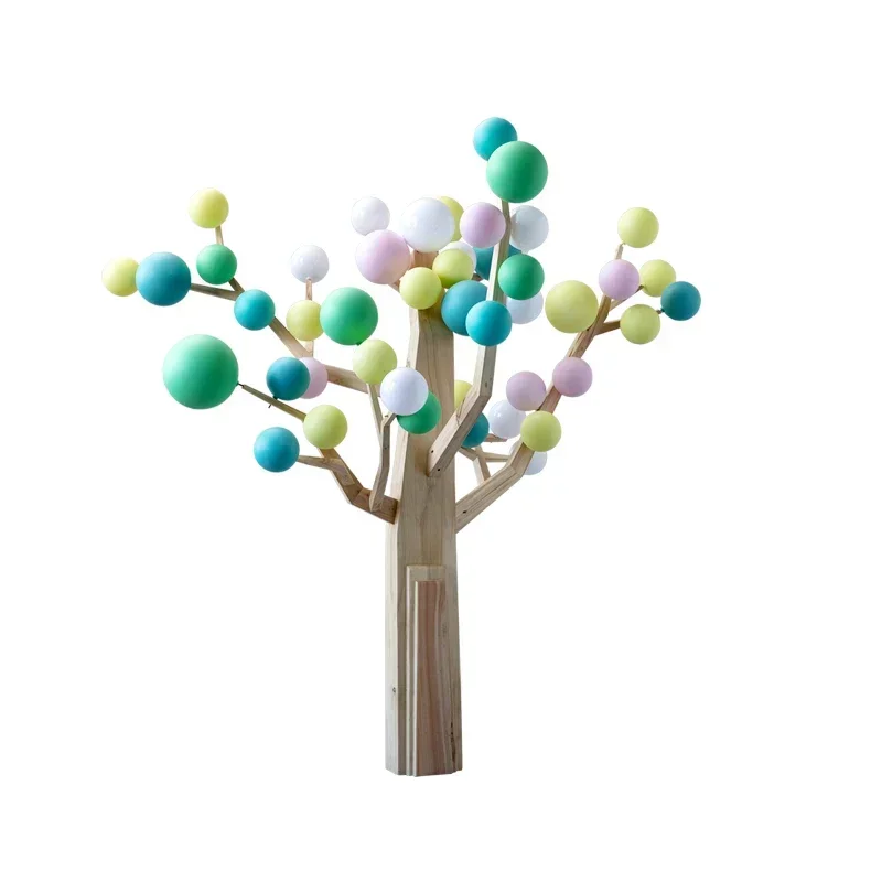 

Colorful Tree Ball Large Floor Decoration Artwork Soft Furnishing for Foyer Hotel Lobby Unique Beautiful Home Decor Item