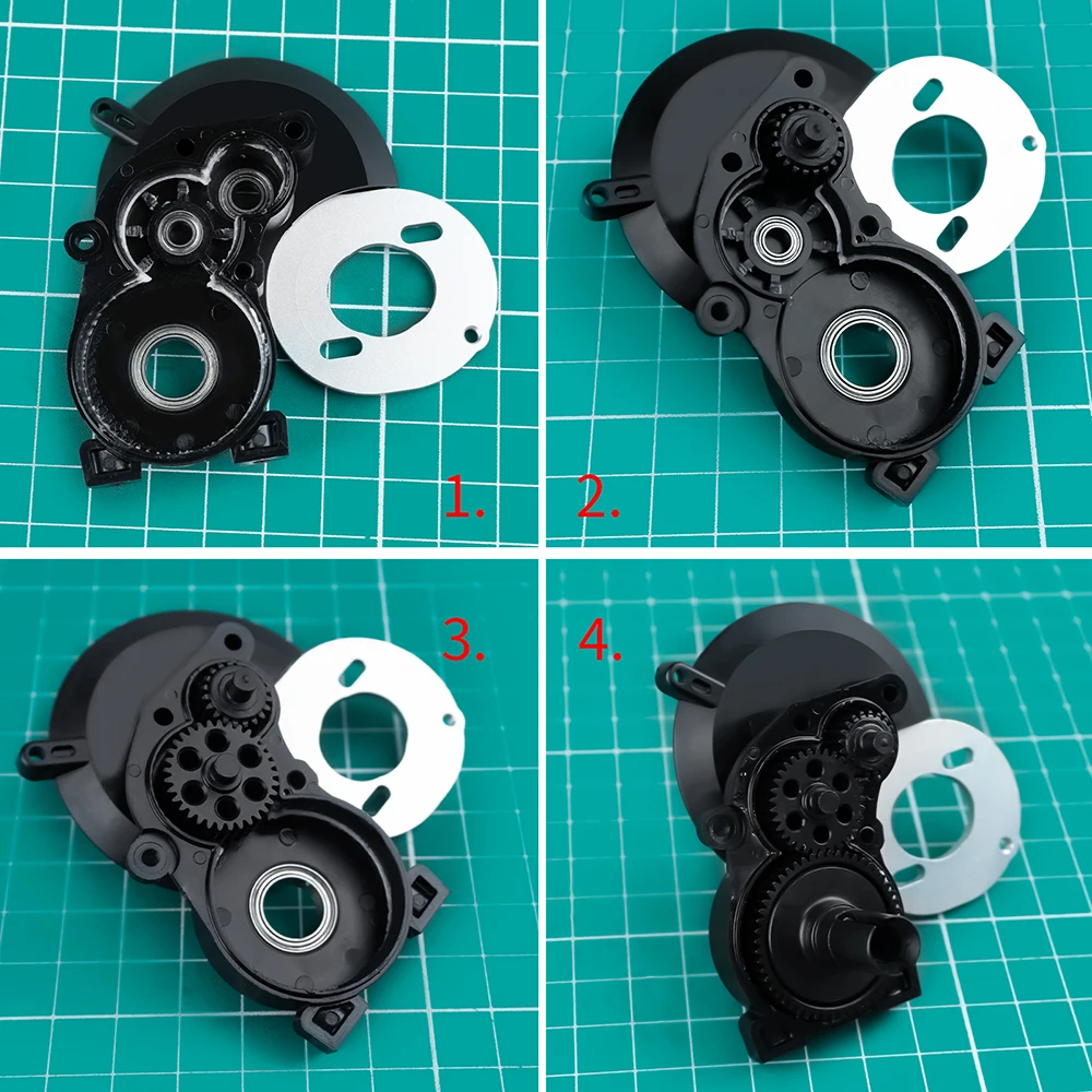 AXSPEED 52T 33T 20T Metal Gearbox Gear Set Kit/CVD para Tamiya 58719 BBX 2WD Buggy 1/10 RC Car Upgrade Parts Acessórios