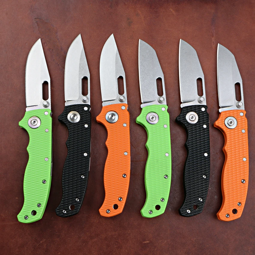 DEMKO AD20 Pocket Folding Knife 8Cr13Mov Clip Point Blade G10 Handles Survival Tactical Knives Outdoor Camping Hunting EDC Tools