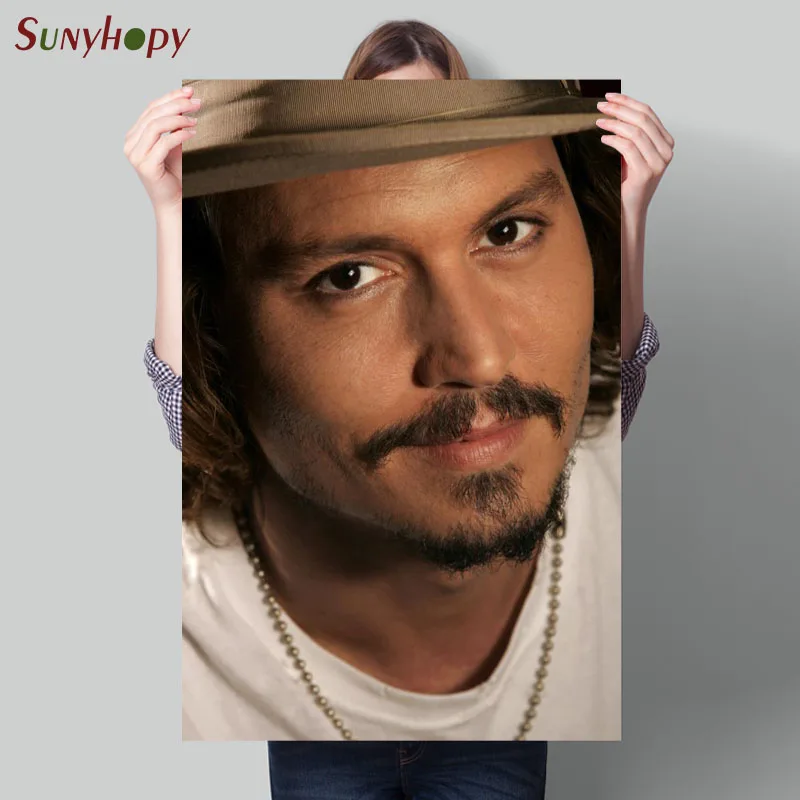 Painting High Quality Johnny Depp Canvas Poster Wall Home Decor No Frame 30X45cm 40X60cm 50X75cm 60X90cm