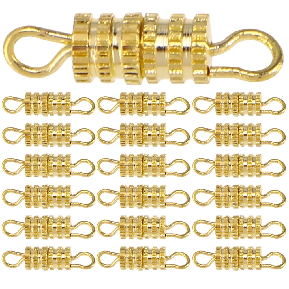 

50pcs Copper Jewelry Clasps Durable Screw Lock Barrel Buckles for Necklace Bracelet Making Craft Fashion Accessories