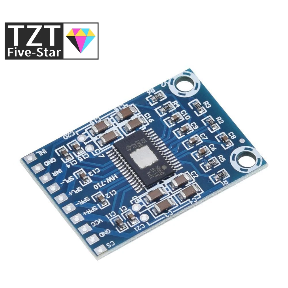 TZT DC 12V-24V 2x50W Dual Channel Mini Digital Amplifier D Class 50W+50W TPA3116D2 XH-M562 Amplifier 50W Power Amplifier Board