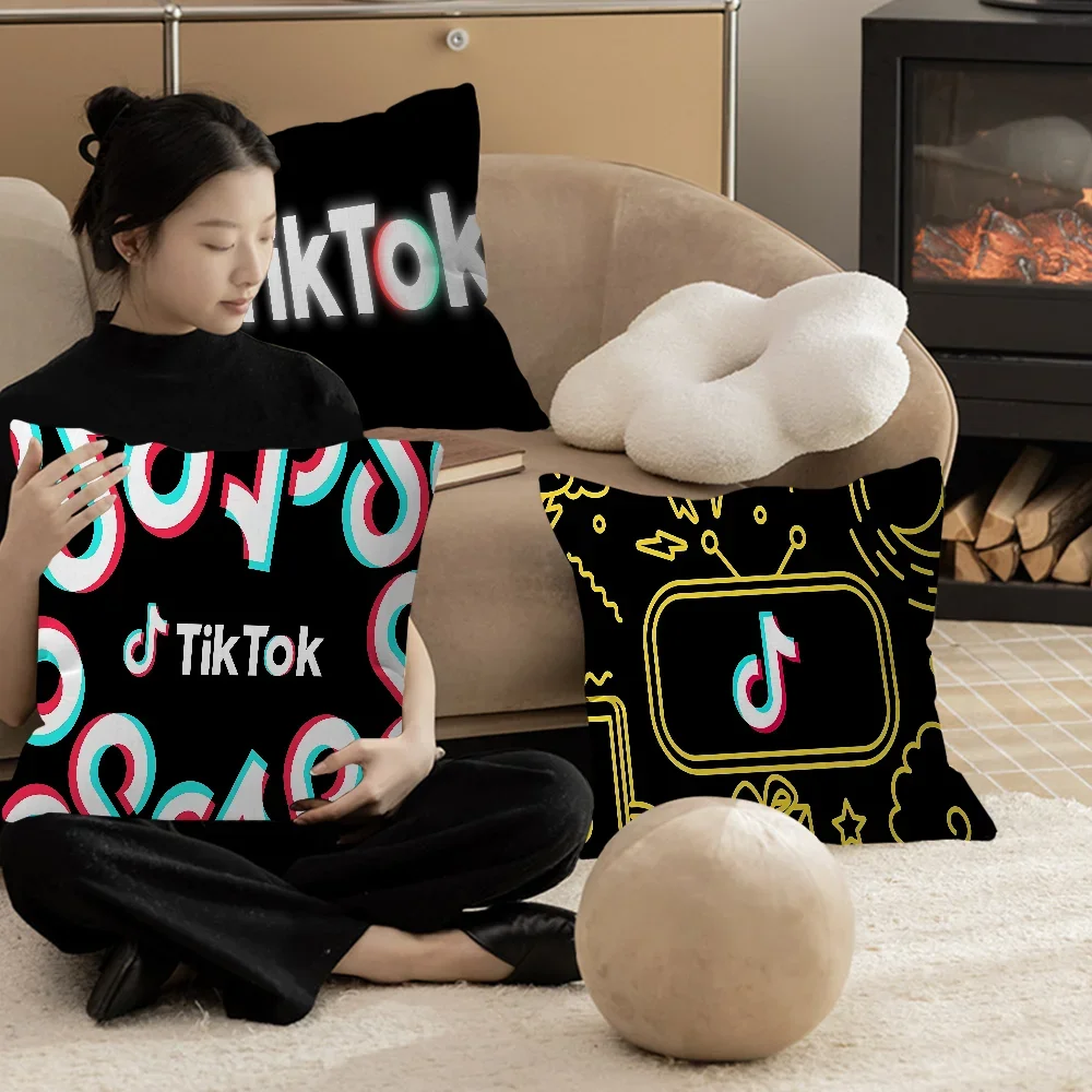 Popular T-tiktok-K TT Little Red Book Cushion Cover Pillowcase Upholstery Sofa Throw Pillow Home Decor Pillowcas