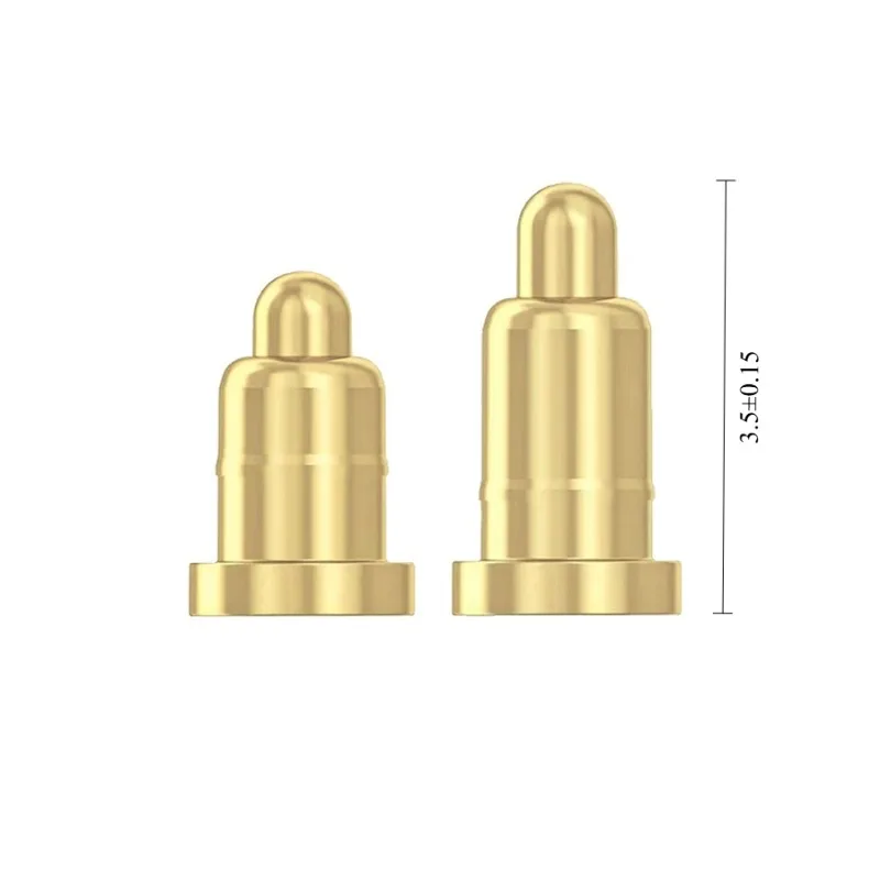 

POGOPIN Spring Thimble H = 3.5, 4, 5, 5.5, 6.5, 7mm Patch Copper Gold Plated Charging Probe High Current Thimble Connector