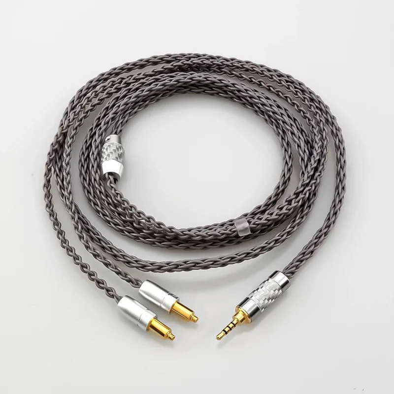 Замените аудиокабель для наушников-вкладышей Shure SRH1440, /1540, /1840 (4-контактный XLR/4,4/2,5 мм сбалансированный интерфейс, 8-контактный серебристый