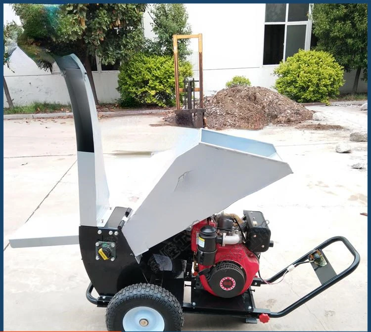 Electric/gasoline engine tree branch crusher Small orchard horizontal tree crusher Landscape grape branch crusher