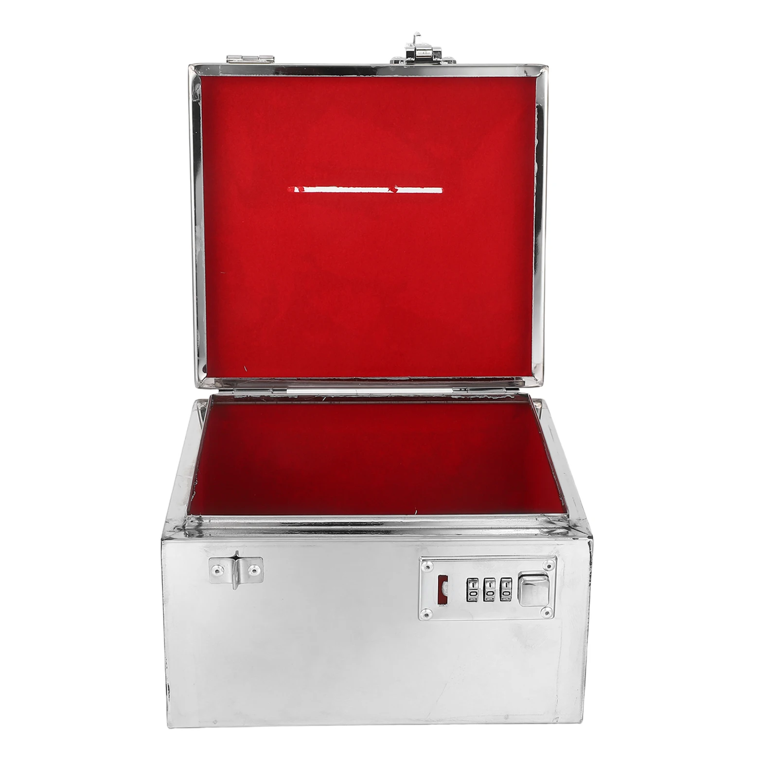 

Stainless Steel Savings Box Unbreakable Metal Money Jar Large Capacity Rectangle Secure Cash Storage Budget Organizer