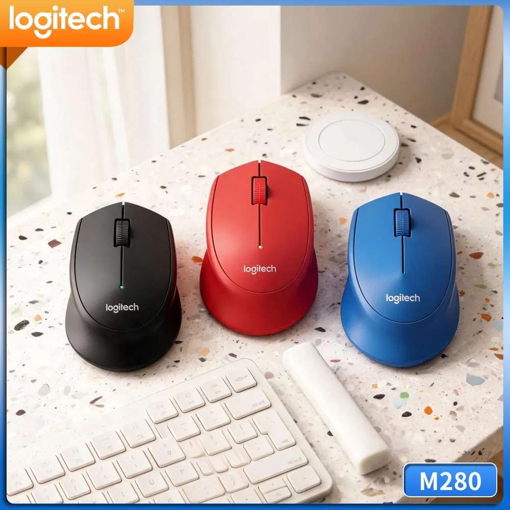 Comfortable Palm Wireless Mouse M280 2.4G Easy Usb Pairing For Pc Laptop Home Office Ordinary Daily Computer Tasks
