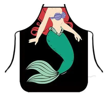 Sexy Apron Creative Kitchen Apron Funny Mermaid Women Aprons Dinner Party Cooking Apron Adult Baking Accessories фартук Delantal