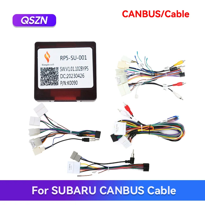 

QSZN Автомобильный кабель CANBUS Box для SUBARU LEGACY OUTBACK WRX Impreza XV FORESTER Exiga Scion FR-S Стерео Радио Автомобильный адаптер проводов