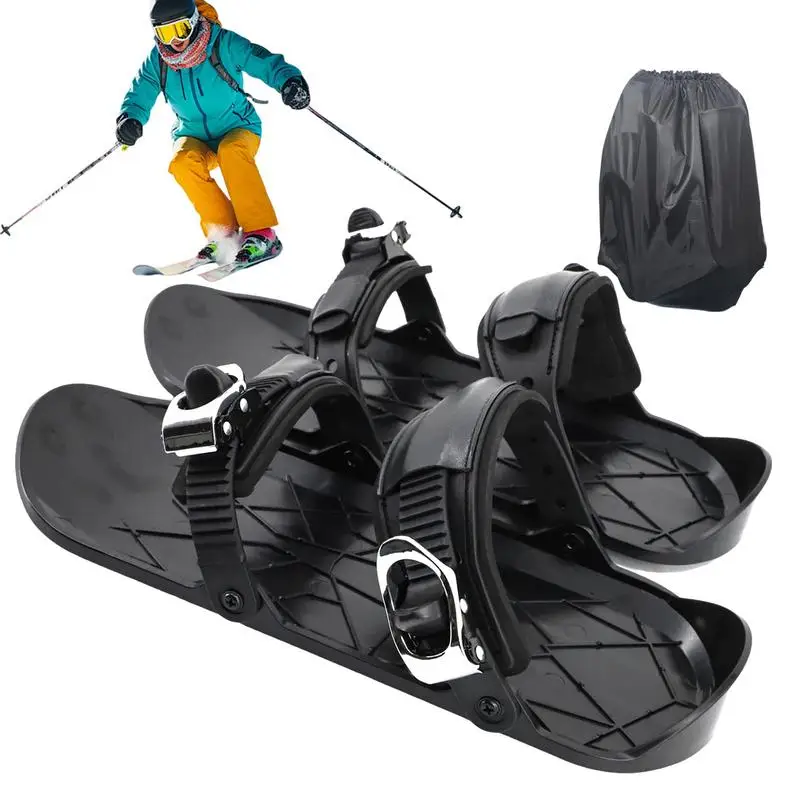 Snowshoes Skates for Snow Compact Skiing Accessory Multifunctional Adjustable Skiing Tools Lightweight Non-Slip Snow Feet