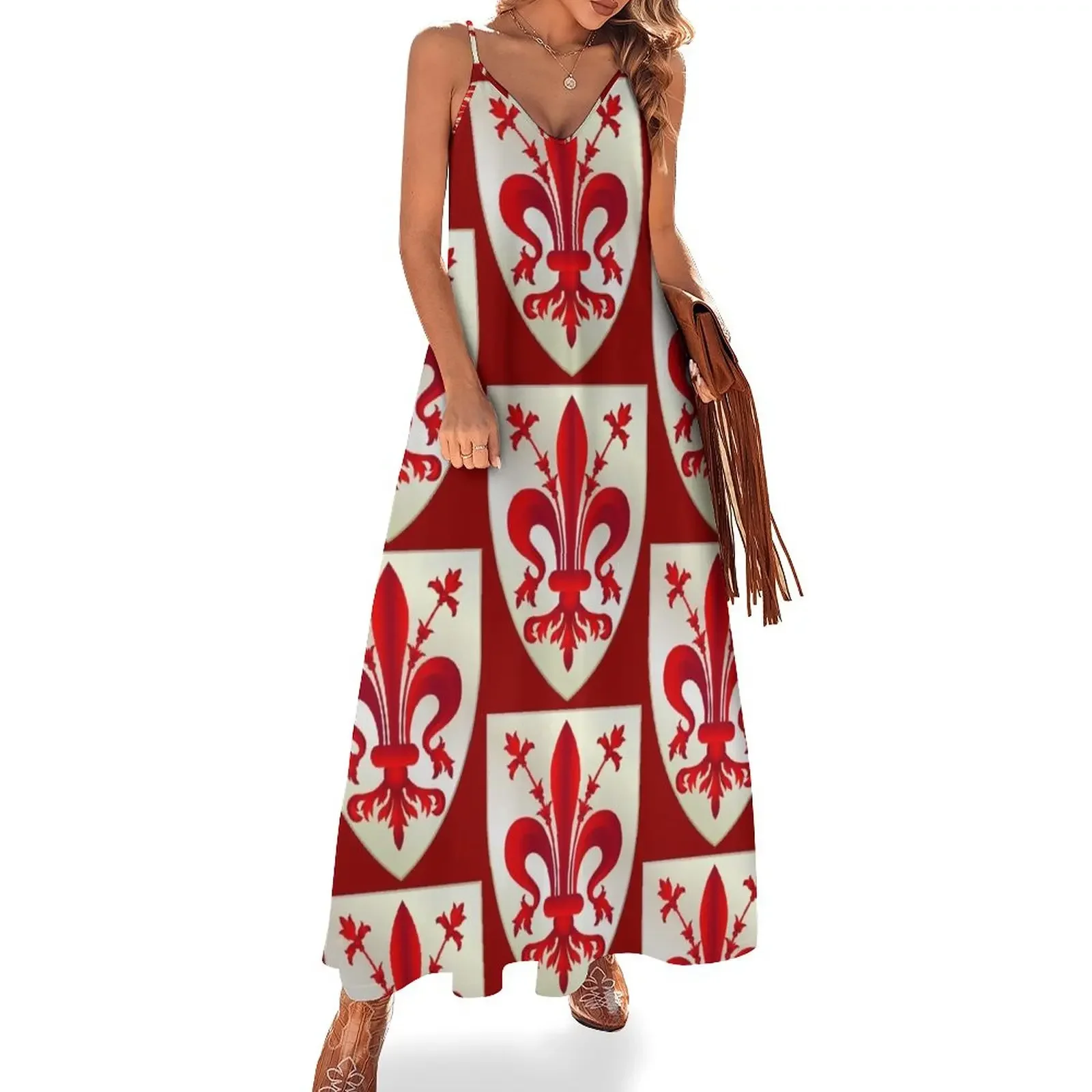 

Coat of Arms of Florence Sleeveless Dress Cocktail of dresses summer women's dress 2024 Elegant gowns women dresses