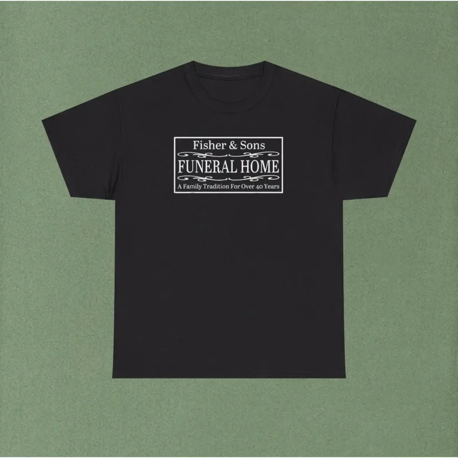 Six Feet Under Fisher Sons Funeral Home T Shirt vintage Washed streetwear Stretched Casual Unisex homme fashion Slightly