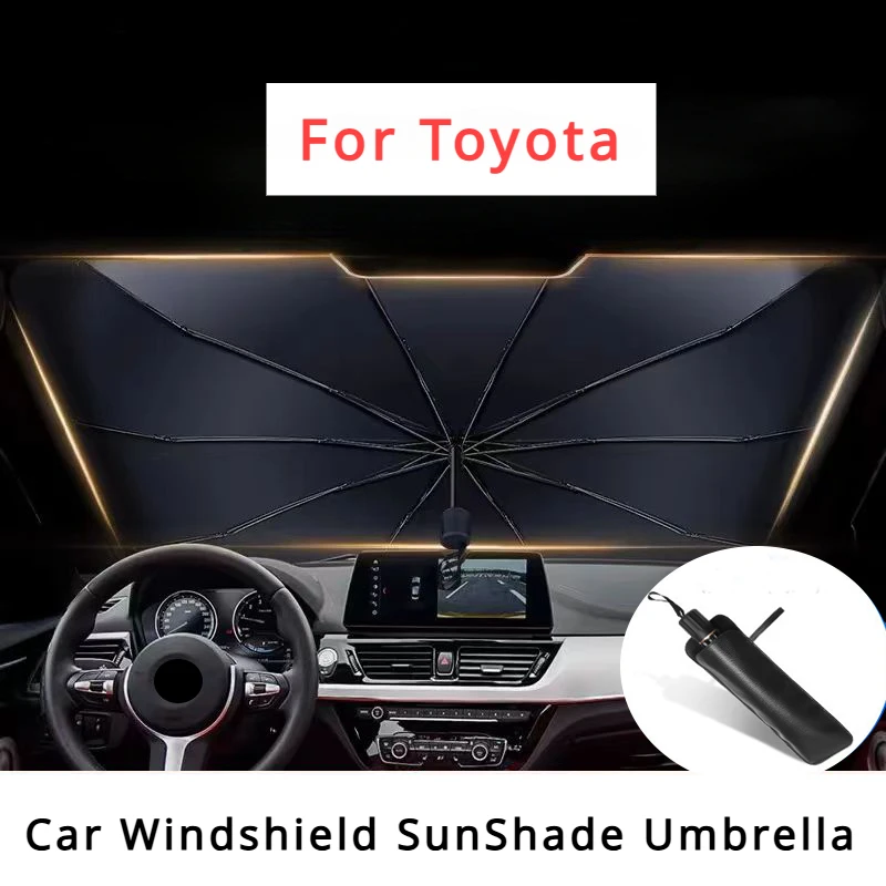 

For Toyota RAV4 2019-2024 Car Sunshade Umbrella Summer Sun UV Protector Parasol Summer Sun Interior Windshield Protection