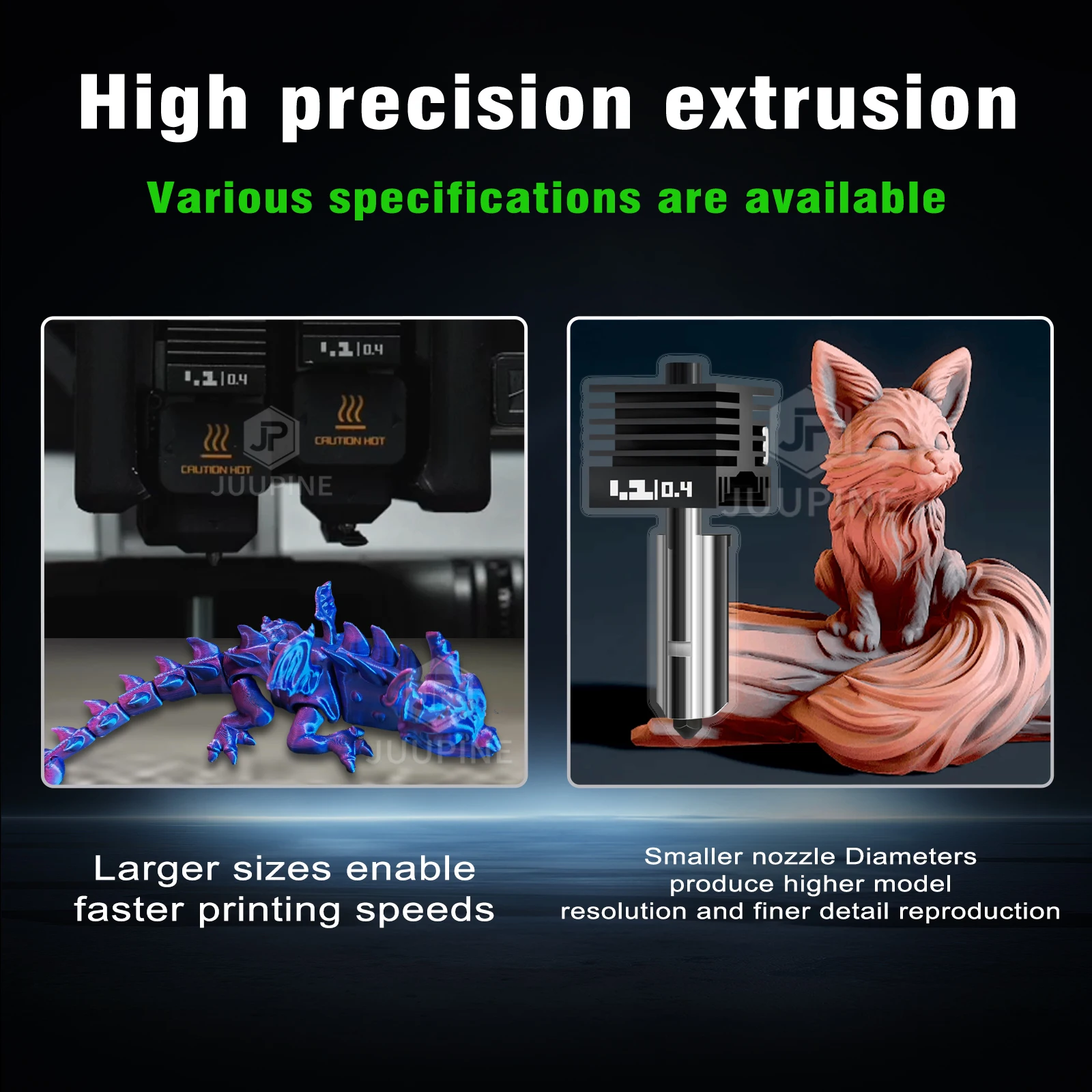 لـ Bambu Lab P2S Hotend SF HF 0.4 0.6 0.8 طباعة سريعة نهاية ساخنة ترقية مبادلة سريعة لمجموعة فوهة Bambu Lab P2S