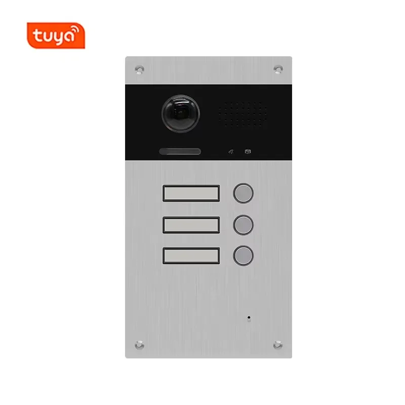 Factory 2 Wire Ip Wifi Video Door Phone Intercom Doorbell Bus System App Tuya Smart for Multi Apartments Fingerprint Unlock
