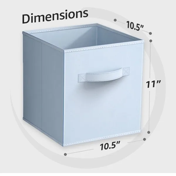 

Uncovered Fabric Storage Box, Foldable, Home Organization and Storage, Clothing Toy Sorting Boxes,