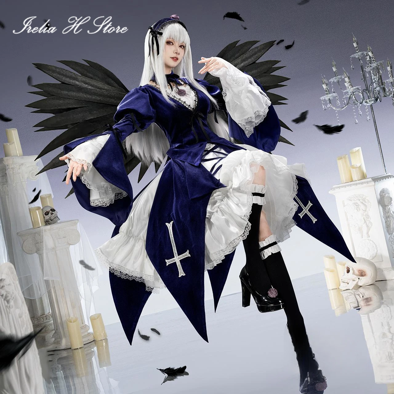 Irelia H Amine Rozen Maiden Mercury Lamp أزياء تنكرية Sui gin tou Mercury Lampe Gothelloc لوليتا فستان أزياء الهالوين