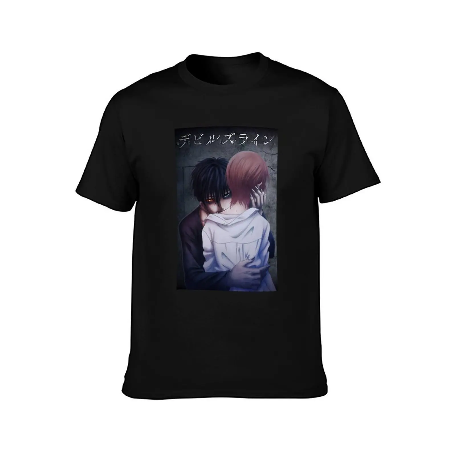 Devils_ Line - poster T-Shirt heavyweights anime stuff black t-shirts for men