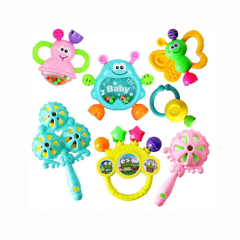Sonajeros de mano para bebé recién nacido, juguetes colgantes para cama, juguetes para agarrar a mano, 0-3-6-12 meses
