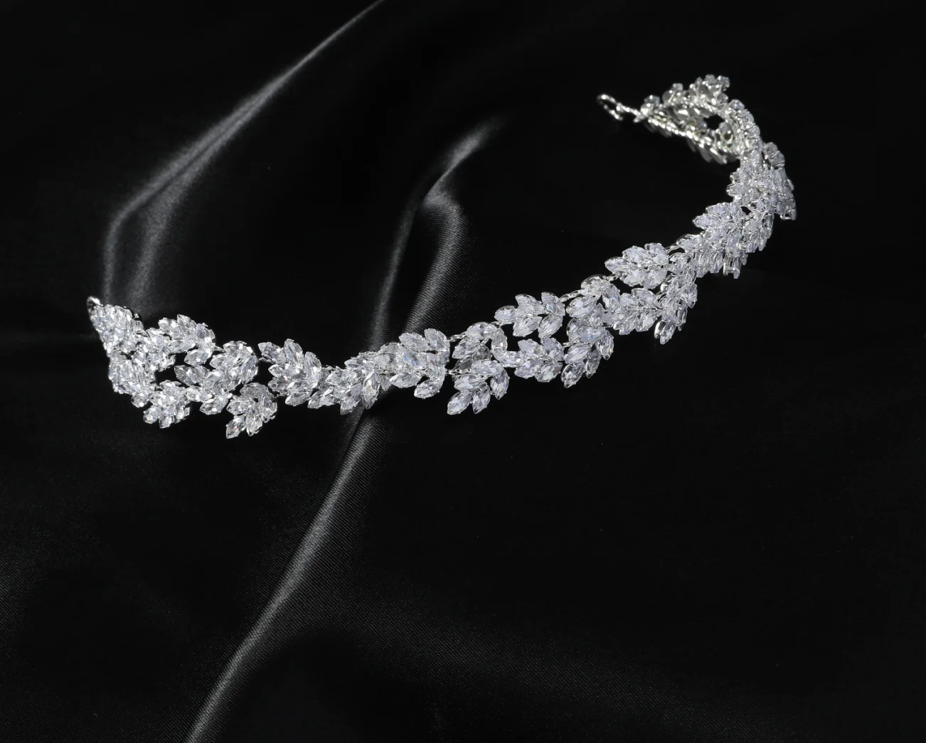 Crystal Bridal Headbands Wedding Headdress Zirconia Bride Tiaras Hairbands Women Girl Diadem Party Prom Hair Jewelry Headpieces