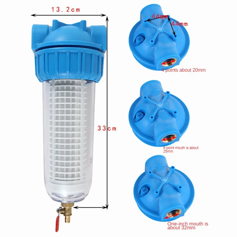 10 inch Transparent Backwash Water Purifier,Cleaning Machine Filter With Sewage Outlet，Reverse Osmosis System