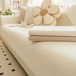 Chenille Sofa Cushion 2024 New High-end Cushion Simple Modern Non-slip Sofa Cover Cover Cloth Back Towel