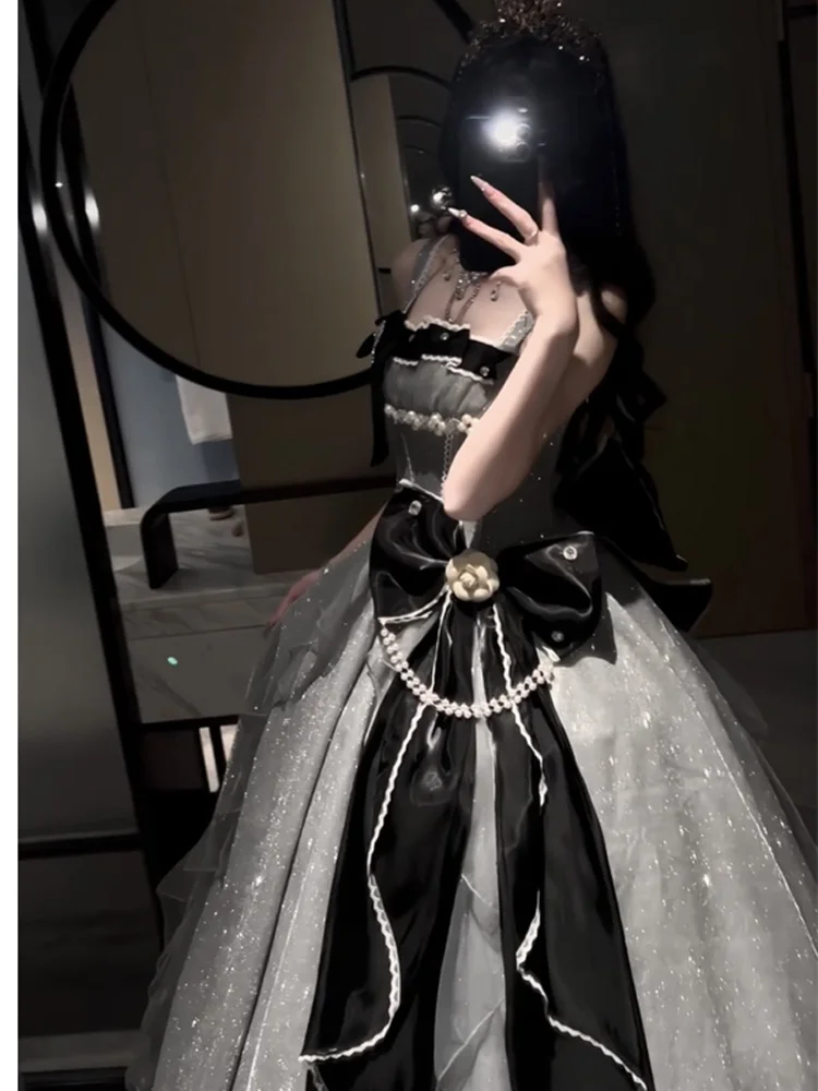 

Вечернее платье Haoyue Coronation Lolita: Элитное роскошное платье для женщин, юбка в стиле принцессы Лолита для студенток и взрослых на церемонии