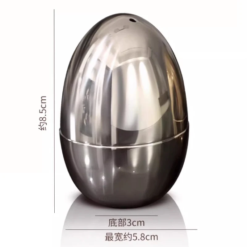304 Stainless Steel Toothpick Storage Box Egg-shaped Toothpick Tube Luxury Household Toothpick Jar Home Decoration Ornaments image 6