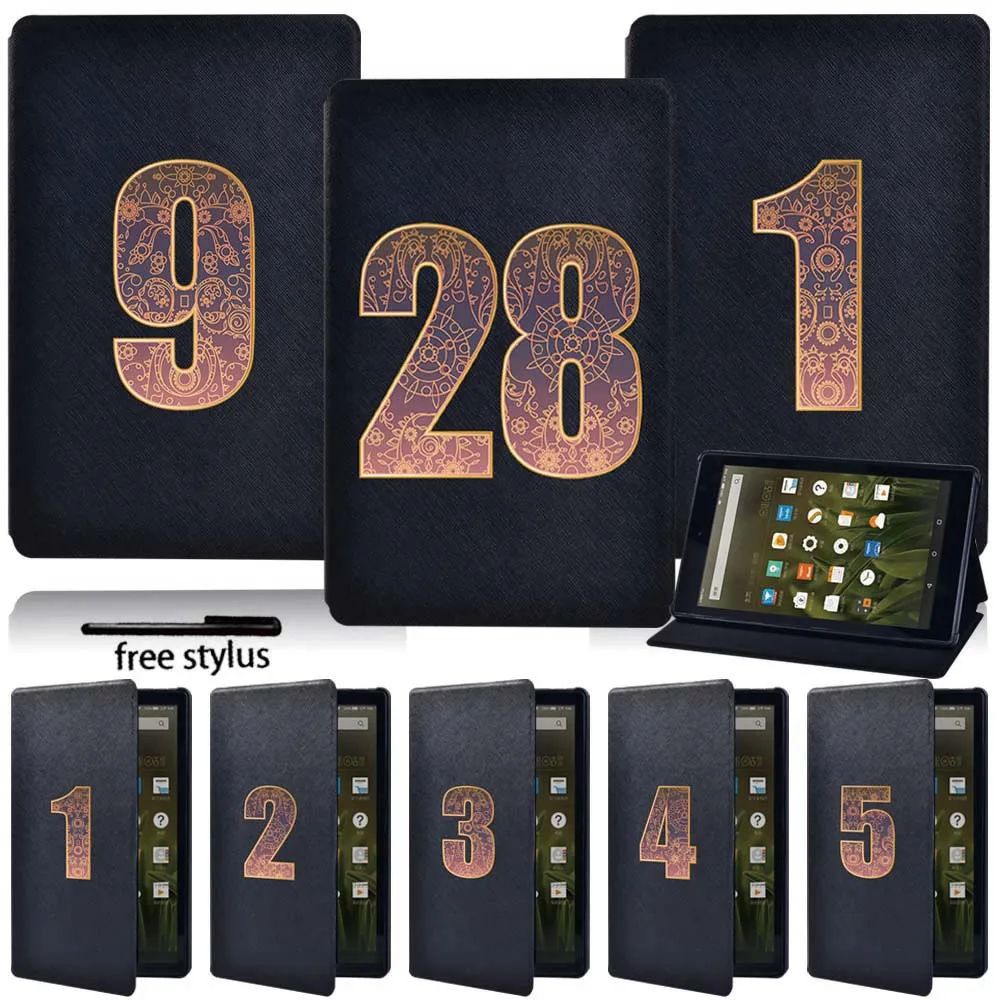 

Tablet Cover For Fire 7 5th 7th 9th /HD 8 6th 7th 8th Gen /HD 10 (5th 7th 9th) Leather Shockproof Stand Protective Case