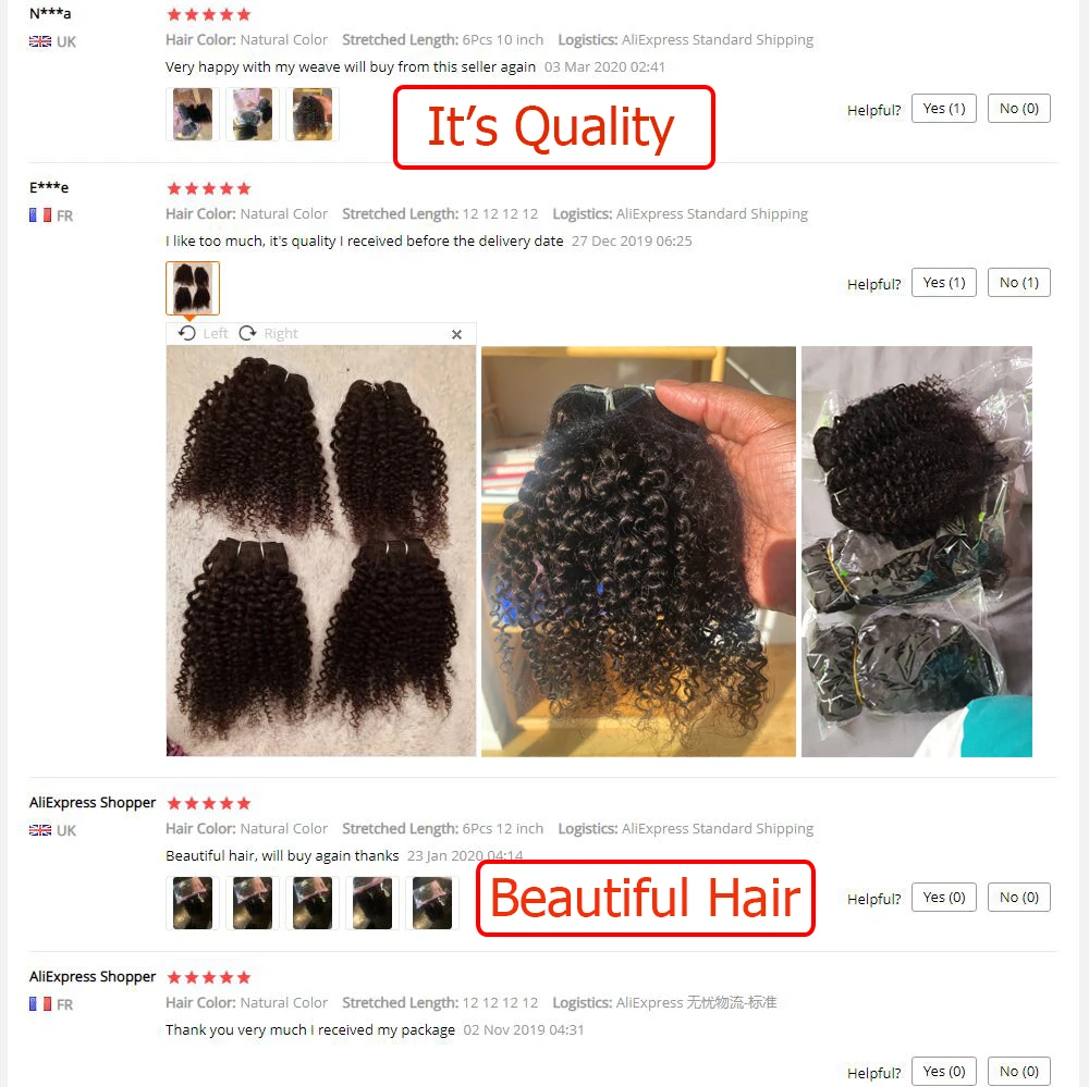 MOGUL HAIR-Remy Extensão de Tecer Cabelo Humano, Kinky Curly Bundles, Estilo Curto Bob, Cor Natural, pode ser tingido, 10 em, 12 em, 50g por PC