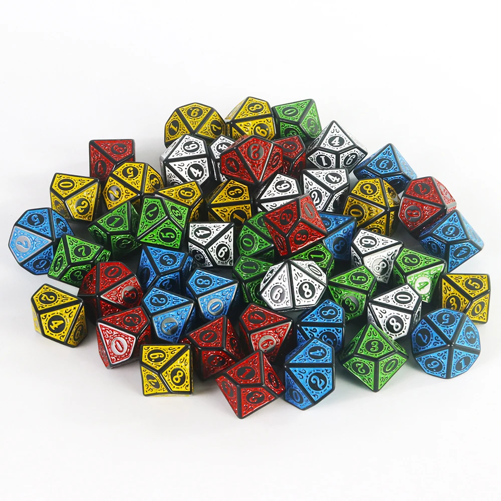 D10 Polyhedral Dice Set 10 Sided for DnD RPG Board Game Accessories Hobbies Holiday Gift