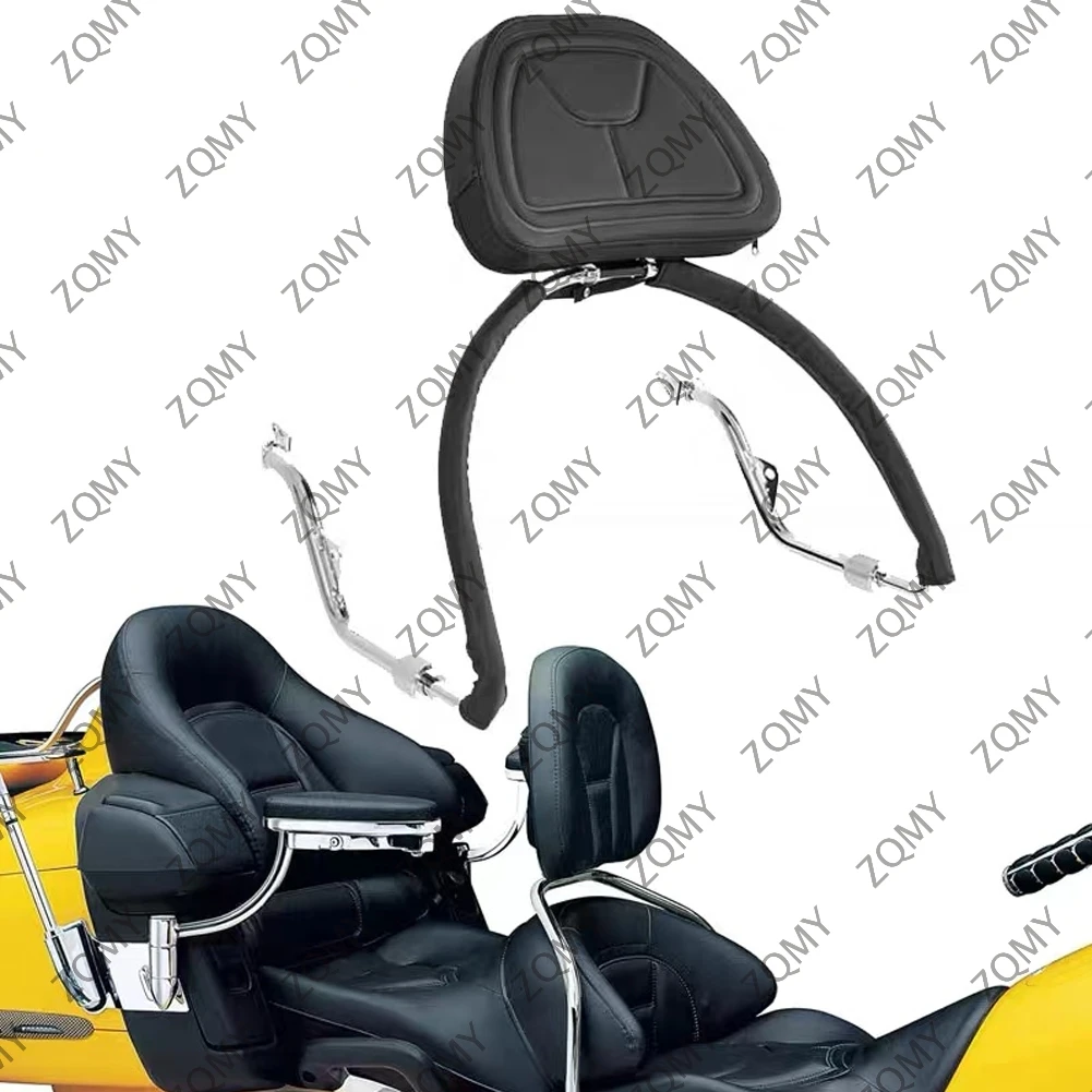 Goldwing GL 1800 Motorcycle Driver Backrest Sissy Bar w/ Pad for Honda Gold Wing GL1800 2001-2011 2012 2013 2014 2015 2016 2017